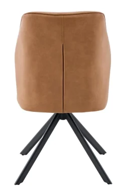 Stuhl Prizzi Cognac Kunstleder B/H/T: ca. 51x92x64 cm