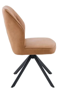 Stuhl Prizzi Cognac Kunstleder B/H/T: ca. 51x92x64 cm