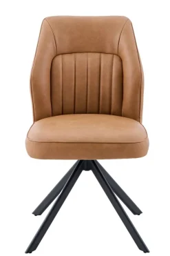 Stuhl Prizzi Cognac Kunstleder B/H/T: ca. 51x92x64 cm