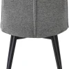 Stuhl Sana grau Webstoff B/H/T: ca. 45x87x59 cm
