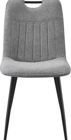 Stuhl Sana grau Webstoff B/H/T: ca. 45x87x59 cm