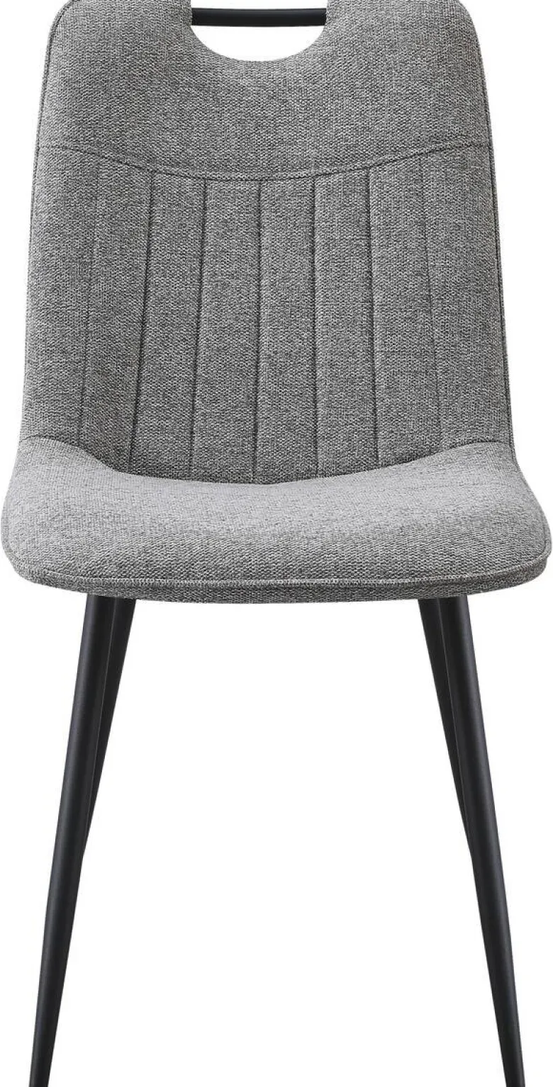 Stuhl Sana grau Webstoff B/H/T: ca. 45x87x59 cm