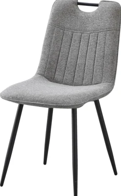Stuhl Sana grau Webstoff B/H/T: ca. 45x87x59 cm