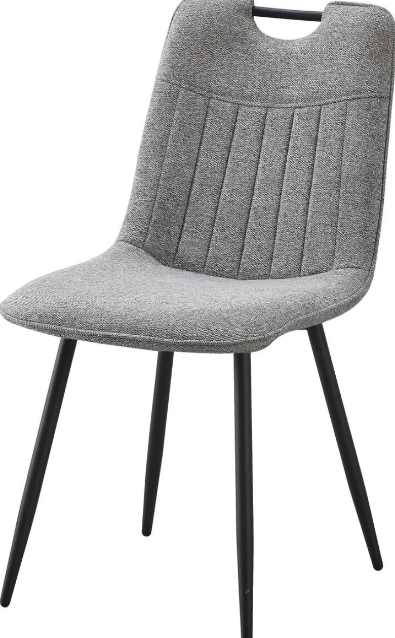 Stuhl Sana grau Webstoff B/H/T: ca. 45x87x59 cm
