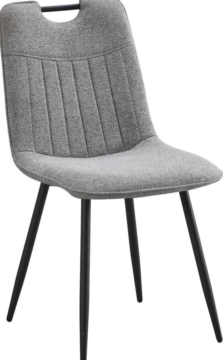 Stuhl Sana grau Webstoff B/H/T: ca. 45x87x59 cm