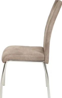 Stuhl Susi 2er Set beige Vintage Microfaser B/H/T: ca. 44x98x61 cm