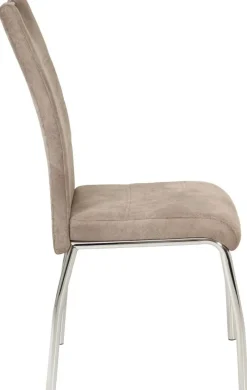 Stuhl Susi 4er Set beige Vintage Microfaser B/H/T: ca. 44x98x61 cm