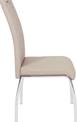 Stuhl Susi 2er Set Cappuccino Kunstleder B/H/T: ca. 44x98x61 cm