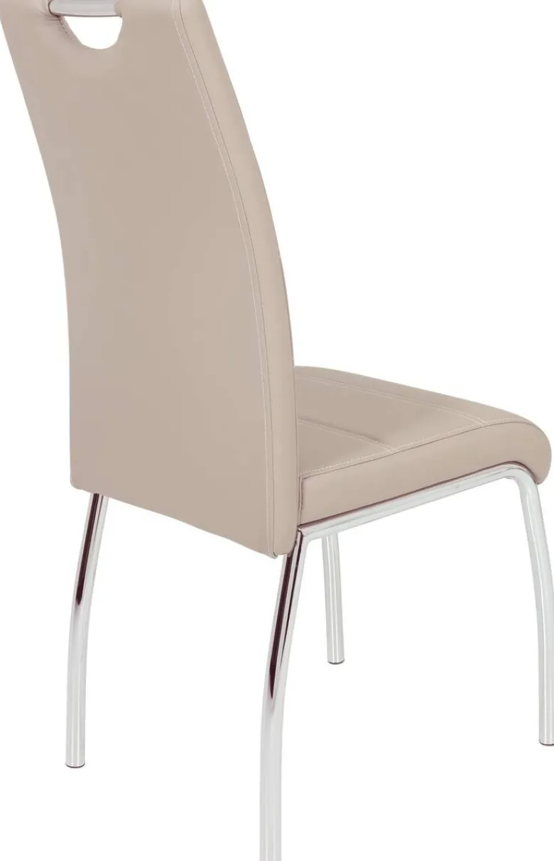 Stuhl Susi 2er Set Cappuccino Kunstleder B/H/T: ca. 44x98x61 cm