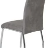 Stuhl Susi 4er Set grau Vintage Microfaser B/H/T: ca. 44x98x61 cm