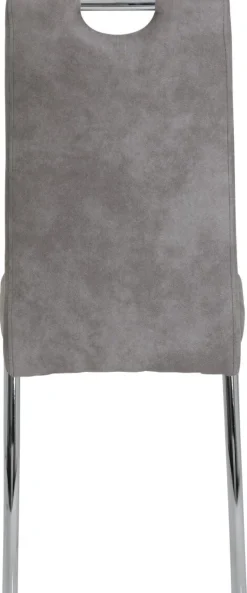 Stuhl Susi 4er Set grau Vintage Microfaser B/H/T: ca. 44x98x61 cm
