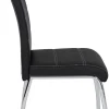 Stuhl Susi 4er Set schwarz Kunstleder B/H/T: ca. 44x98x61 cm