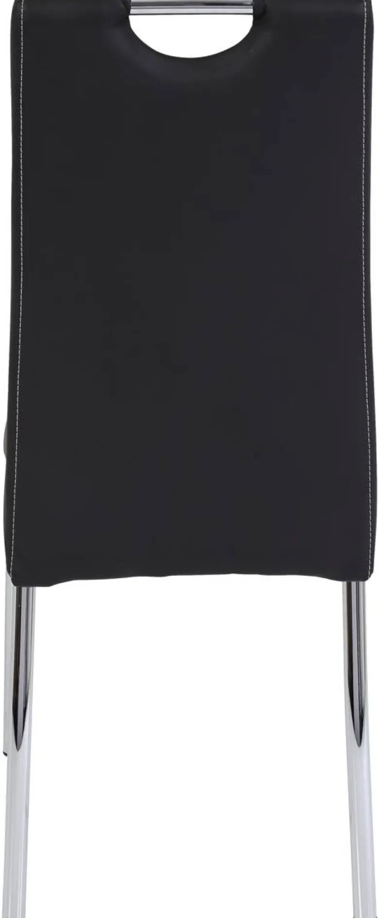 Stuhl Susi 4er Set schwarz Kunstleder B/H/T: ca. 44x98x61 cm