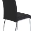 Stuhl Susi 2er Set schwarz Kunstleder B/H/T: ca. 44x98x61 cm