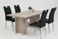 Stuhl Susi 2er Set schwarz Kunstleder B/H/T: ca. 44x98x61 cm