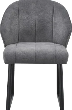 Stuhl Sven grau Microfaser B/H/T: ca. 56,5x80x60 cm