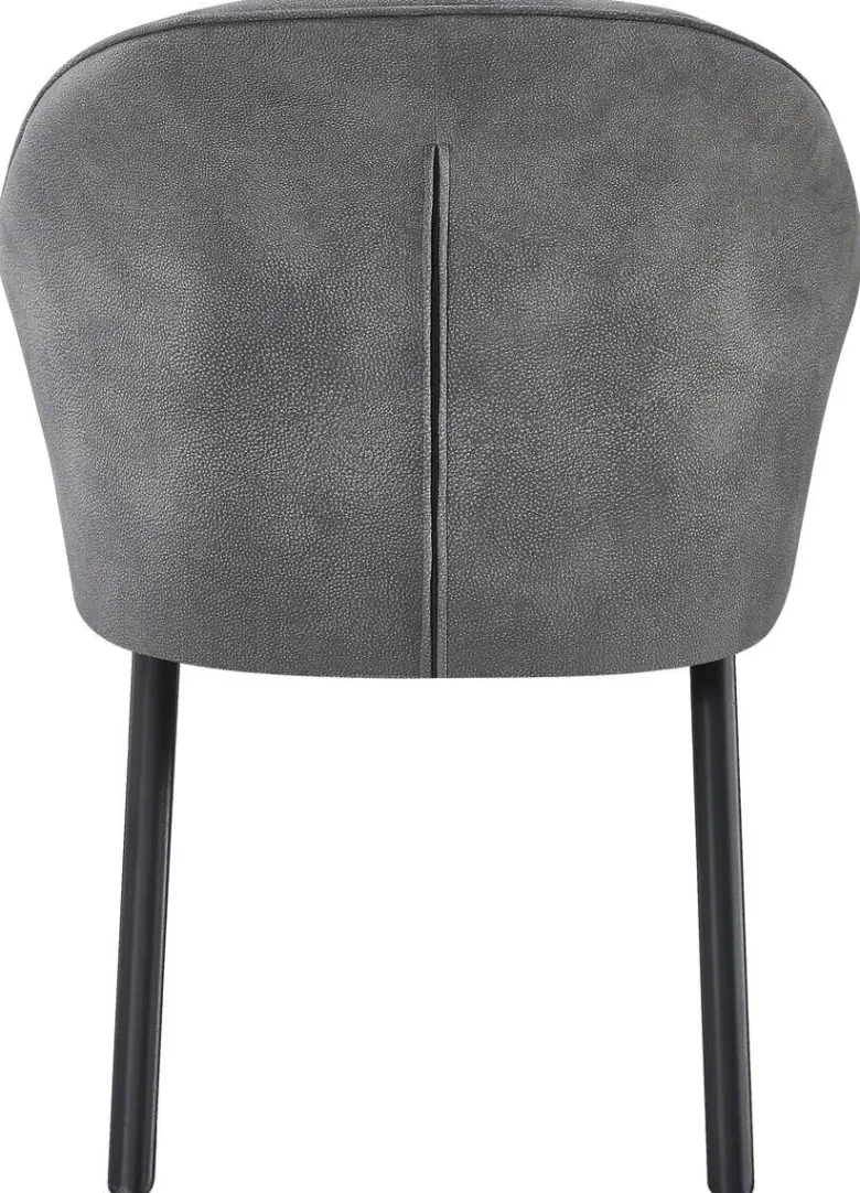 Stuhl Sven grau Microfaser B/H/T: ca. 56,5x80x60 cm