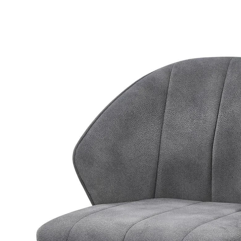 Stuhl Sven grau Microfaser B/H/T: ca. 56,5x80x60 cm
