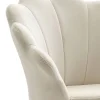 Stuhl weiß Stoff B/H/T: ca. 47,5x80x53 cm