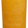 Stumpenkerze orange H/D: ca. 12x6,8 cm