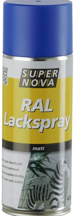 Super-Nova Lackspray enzianblau seidenmatt ca. 0,4 l