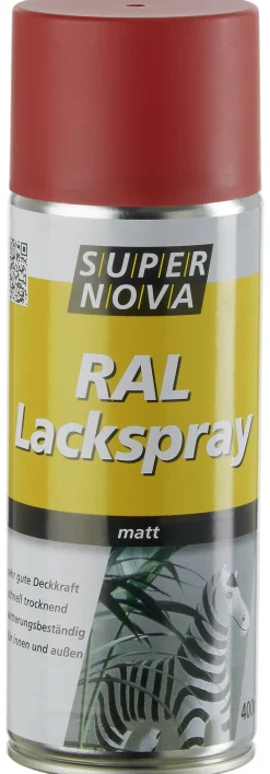 Super-Nova Lackspray feuerrot seidenmatt ca. 0,4 l