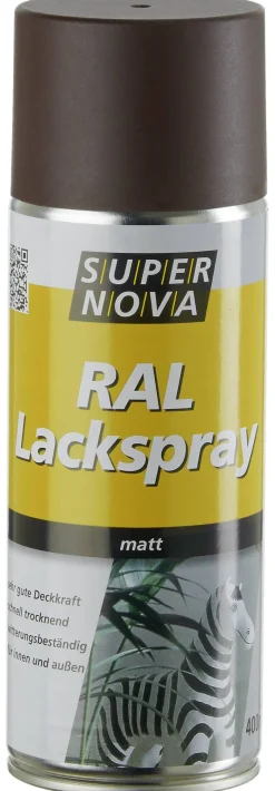 Super-Nova Lackspray schokobraun seidenmatt ca. 0,4 l