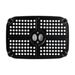 SWISS HOME Doppel-Heißluftfritteuse SH-6931 schwarz Kunststoff B/H/L: ca. 24x28x32 cm ca. 3 l