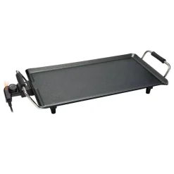 SWISS HOME Grillplatte SH-6629-S schwarz Aluminium B/H/L: ca. 27x11x52,5 cm