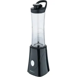 SWISS HOME Reise-Blender schwarz Edelstahl B/H/L: ca. 12x24,5x20,5 cm