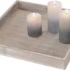 Tablett natur Holz B/H/L: ca. 25x3x25 cm
