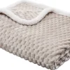 Tagesdecke Wabe Flanell beige Polyester B/L: ca. 200x230 cm