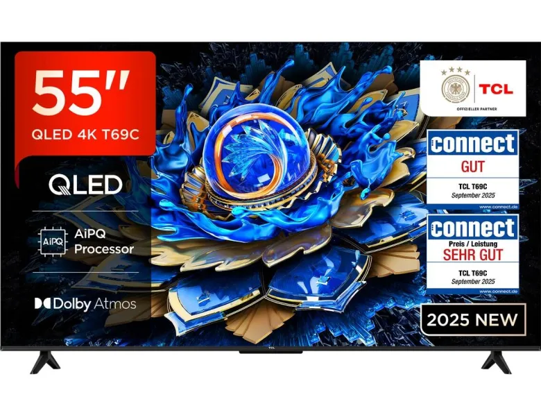TCL LED-Fernseher 55T69CX1 B/H: ca. 123x75 cm