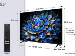TCL LED-Fernseher 55T69CX1 B/H: ca. 123x75 cm