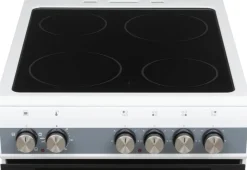 TELEFUNKEN Standherd 50cm mit Glaskeramikkochfeld TF-FS-5060-K4 weiß B/H/T: ca. 50x85x60 cm
