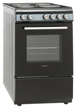 TELEFUNKEN Standherd 50cm mit Massekochfeld TF-FS-5060-H4 schwarz B/H/T: ca. 50x85x60 cm