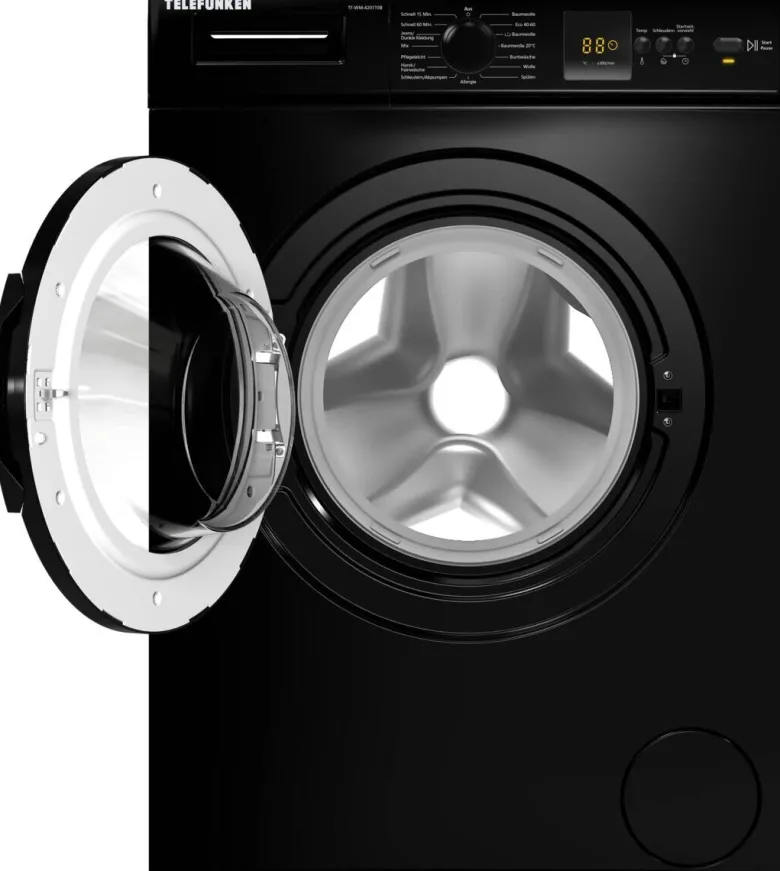 TELEFUNKEN Waschmaschine TF-WM-4201T0B schwarz B/H/T: ca. 60x85x50 cm ca. 5 kg