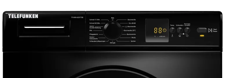 TELEFUNKEN Waschmaschine TF-WM-4201T0B schwarz B/H/T: ca. 60x85x50 cm ca. 5 kg
