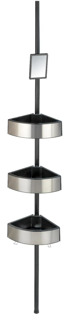 Teleskop Duschecke schwarz Kunststoff H/D: ca. 260x2,5 cm