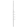 Teleskop-Duschecke silber Metall B/H/L: ca. 10x19x79 cm