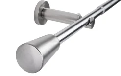 Teleskopgarnitur Mino Edelstahloptik Metall ausziehbar von ca. 100 bis 190 cm 1.0 Läufe