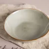 Teller beige Steinzeug D: ca. 18,5 cm