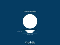 Teller blau Steinzeug D: ca. 30,5 cm