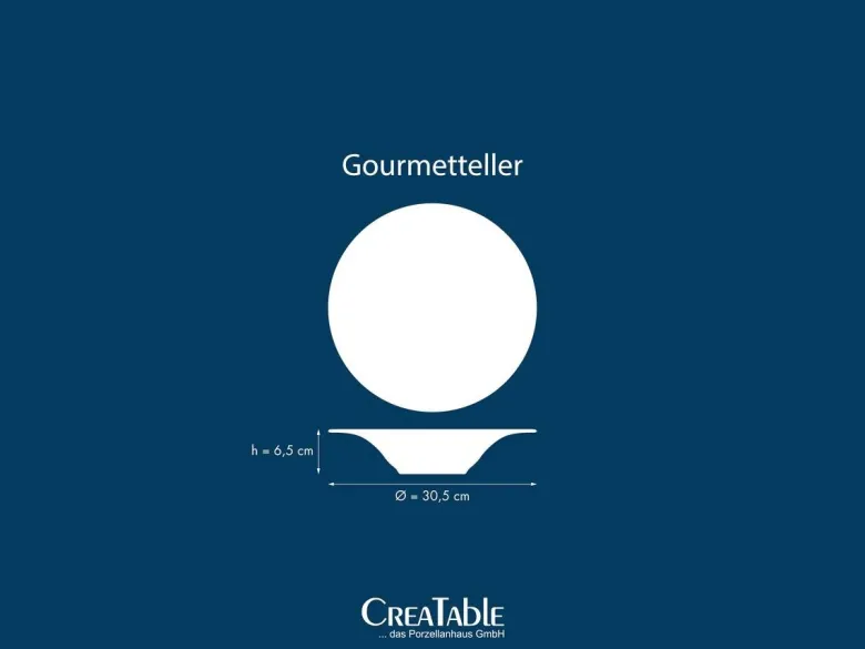 Teller blau Steinzeug D: ca. 30,5 cm