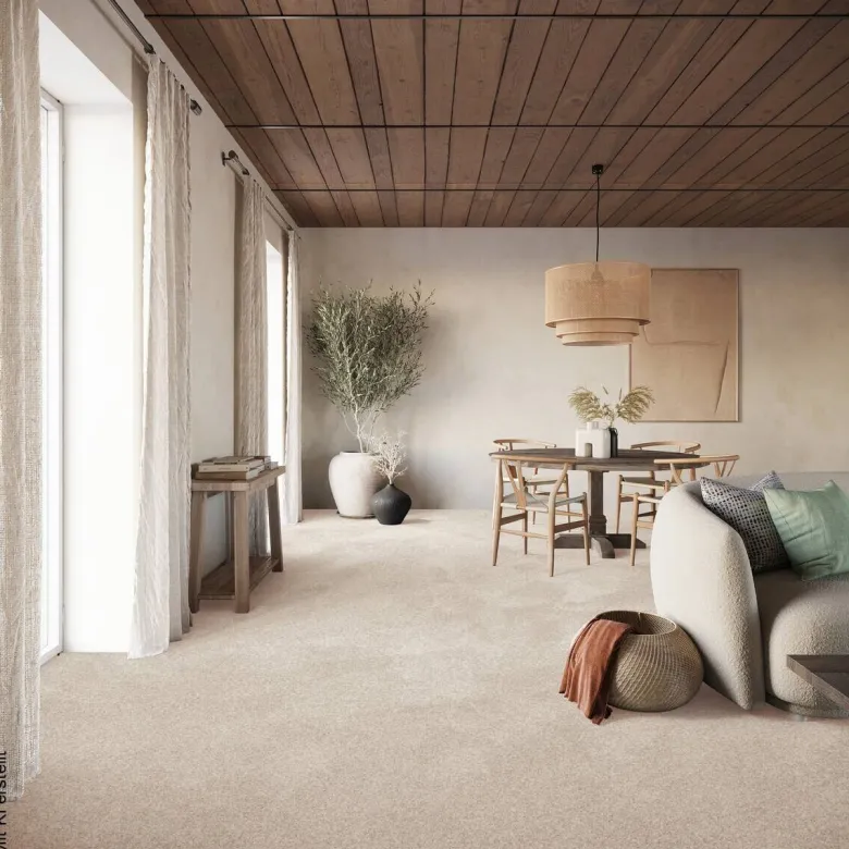 Teppichboden Garda beige B: ca. 500 cm pro m²
