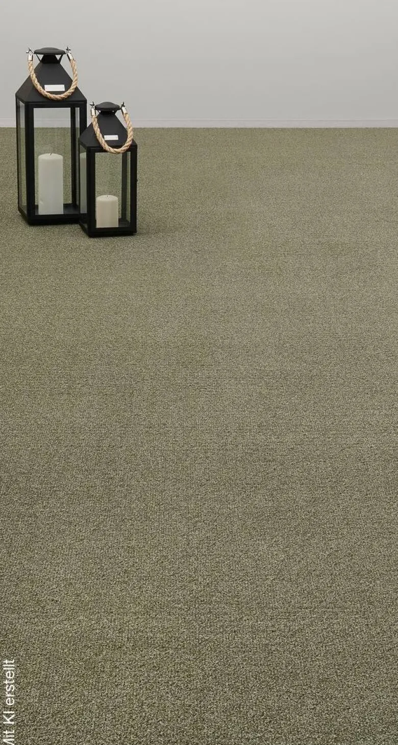 Teppichboden Java grün B: ca. 500 cm pro m²