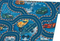 Teppichboden Racers blau B: ca. 400 cm pro m²