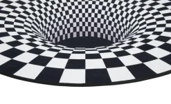 Teppich Illusion schwarz D: ca. 100 cm