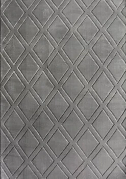 Teppich Monaco grau B/L: ca. 120x160 cm