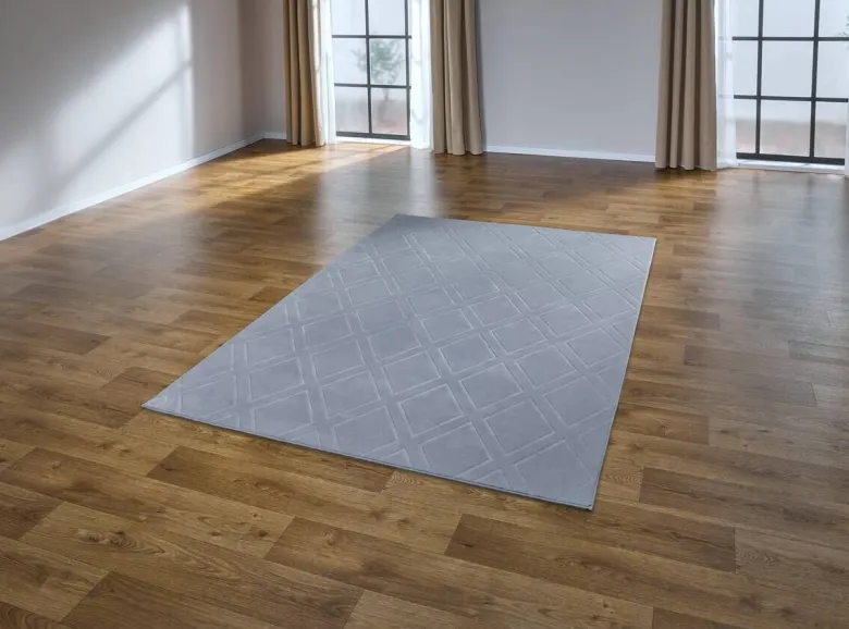 Teppich Monaco silber B/L: ca. 160x230 cm